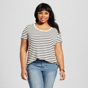 Women's Plus Size Perfect Striped T-Shirt